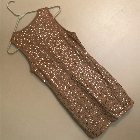Nude-color Sequined Mini-Dress✨ - Picture 4 of 5